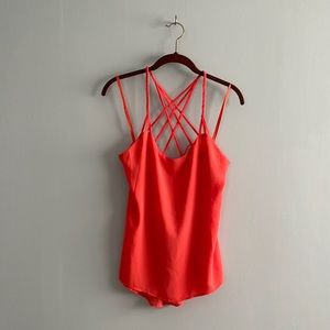 Naked Zebra Size M Salmon Colored Racerback Tank